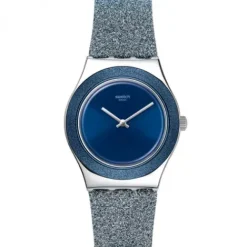 Swatch Lederarmband-Blue Sparkle - YLS221