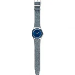 Swatch Lederarmband-Blue Sparkle - YLS221