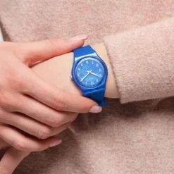 Swatch Silikonarmband-Blurry Blue - GL124