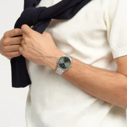 Swatch Metallarmband-Green Graphite - SS07S128G