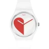 Swatch Armbanduhren-Half <3 Red - SO29Z113