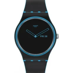 Swatch Silikonarmband-Minimal Line Blue - SO29S701