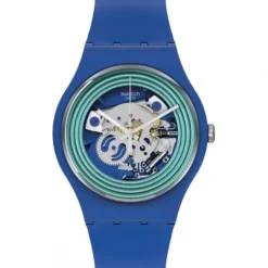 Swatch Silikonarmband-One More Thing Blue Rings - SO29N104