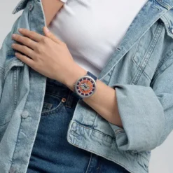 Swatch Silikonarmband-Orange in The Works - SB07S114