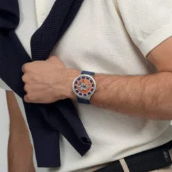 Swatch Silikonarmband-Orange in The Works - SB07S114