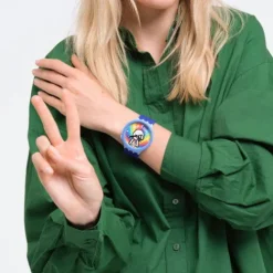 Swatch Silikonarmband-Peace Hand Love - SB03N105