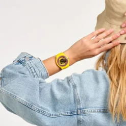 Swatch Silikonarmband-Purple Rings Yellow - SO29J100