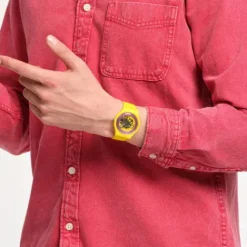 Swatch Silikonarmband-Purple Rings Yellow - SO29J100