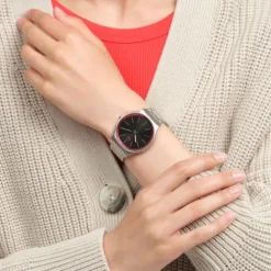 Swatch Metallarmband-Red Graphite - SS07S129G