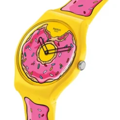 Swatch Silikonarmband-Seconds of Sweetness Pay! The Simpsons Collection - SO29Z129-5300