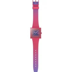 Swatch Silikonarmband-Squarely Berry - SO34R700