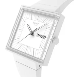 Swatch Silikonarmband-What if… Allwhite?  - SO34W700