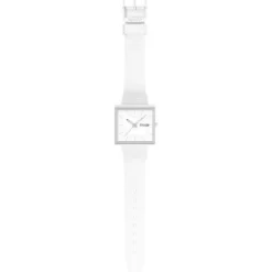 Swatch Silikonarmband-What if… Allwhite?  - SO34W700