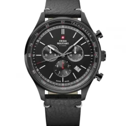 Swiss Military by Chrono Lederarmband-Quartz Chronograph - SM34081.10