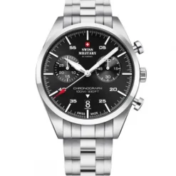 Swiss Military by Chrono Metallarmband-Quartz Chronograph - SM34090.01