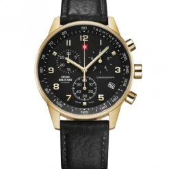 Swiss Military by Chrono Lederarmband-Quartz Chronograph - SM34012.10