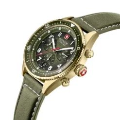 Swiss Military Hanowa Lederarmband-Greyhound Chrono - SMWGC0003850