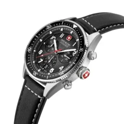 Swiss Military Hanowa Lederarmband-Greyhound Chrono - SMWGC0003801