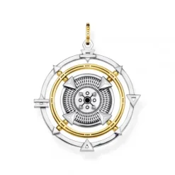 Thomas Sabo Anhänger-Anhänger Amulett Elements of Nature Schwarz-Gold - PE906-849-7