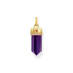 Thomas Sabo Anhänger-Anhänger mit facettierten imitierten Amethyst vergoldet - PE955-995-13