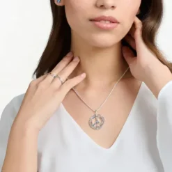 Thomas Sabo Anhänger-Anhänger Peace Zeichen mit Bunten Steinen Silber Geschwärzt - PE941-318-7