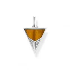 Thomas Sabo Anhänger-Anhänger Pyramide mit Schwarzem Onyx und Tigerauge Silber - PE952-507-7