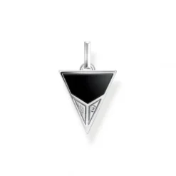 Thomas Sabo Anhänger-Anhänger Pyramide mit Schwarzem Onyx und Tigerauge Silber - PE952-507-7