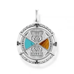 Thomas Sabo Anhänger-Anhänger Talisman mit Tigerauge und Türkis Silber - PE951-364-7