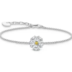 Thomas Sabo Armbänder-Armband Blume Lovely Daisy mit Steinen Silber  - A2202-051-4-L19v