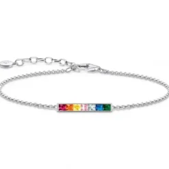 Thomas Sabo Armbänder-Armband Bunte Steine Silber - A2068-477-7-L19V