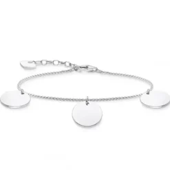 Thomas Sabo Armbänder-Armband Mit Drei Coins Silber - A1961-001-21-L19V