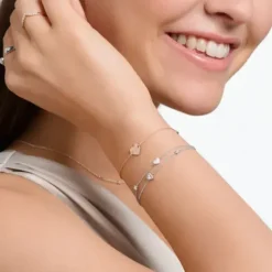 Thomas Sabo Armbänder-Armband mit Herzen und Weisse Steine Silber - A2057-051-14-L19V