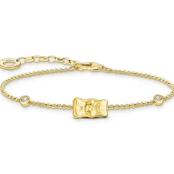 Thomas Sabo Armbänder-Armband mit HARIBO Goldbär und Steinen vergoldet - A2203-414-39-L19V