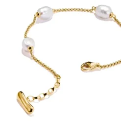 Thomas Sabo Armbänder-Armband mit Perlen Natural Beauty vergoldet - A2189-430-14-L19V