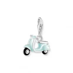 Thomas Sabo Charms/Beads-Charm-Anhänger Türkiser Motorroller Silber - 1937-041-7
