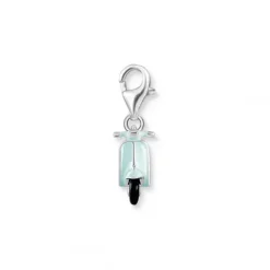Thomas Sabo Charms/Beads-Charm-Anhänger Türkiser Motorroller Silber - 1937-041-7