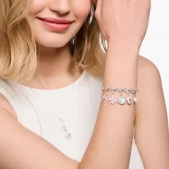 Thomas Sabo Charms/Beads-Charm-Anhänger Weisse Perle Silber - 1997-082-14