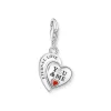 Thomas Sabo (Kette mit) Herz-Charm-Anhänger YOU & Me Herz Silber - 2108-691-21