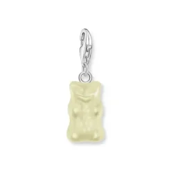 Thomas Sabo Charms/Beads-Charm-Goldbären-Anhänger in Weiss Silber - 2187-017-14