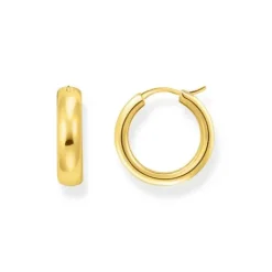 Thomas Sabo Ohrringe-Creolen Chunky Design vergoldet - CR746-413-39