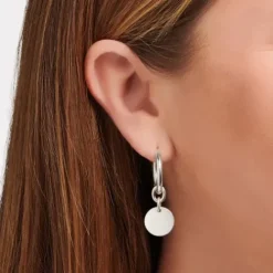 Thomas Sabo Ohrringe-Creolen mit Coin Silber - CR677-001-21