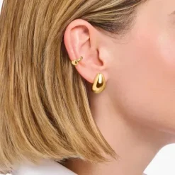 Thomas Sabo (Kette mit) Herz-Earcuff in Herzform vergoldet - EC0028-413-39