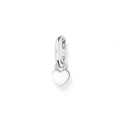 Thomas Sabo (Kette mit) Herz-Einzel Creole mit Herz Anhänger Silber - CR717-001-21