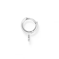 Thomas Sabo Ohrringe-Einzel Creole mit Mond Anhänger Silber - CR708-051-14
