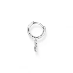 Thomas Sabo Ohrringe-Einzel Creole mit Schlüssel Anhänger Silber - CR701-051-14