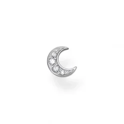 Thomas Sabo Ohrringe-Einzel Ohrstecker Mond Pavé Silber - H2133-051-14