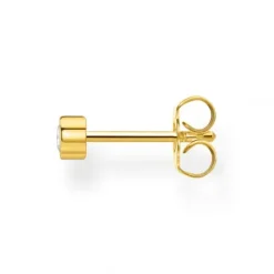 Thomas Sabo Ohrringe-Einzel Ohrstecker Weisser Stein Gold - H2136-414-14