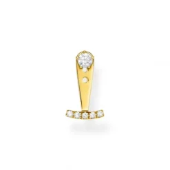Thomas Sabo Ohrringe-Einzel Ohrstecker Weisse Steine Gold - H2152-414-14