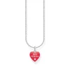 Thomas Sabo (Kette mit) Herz-Halskette mit Best Friends Anhänger Silber - KE2237-007-10-L45V