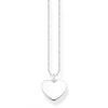 Thomas Sabo (Kette mit) Herz-Herz Halskette Silber - KE2128-001-21-L45V
